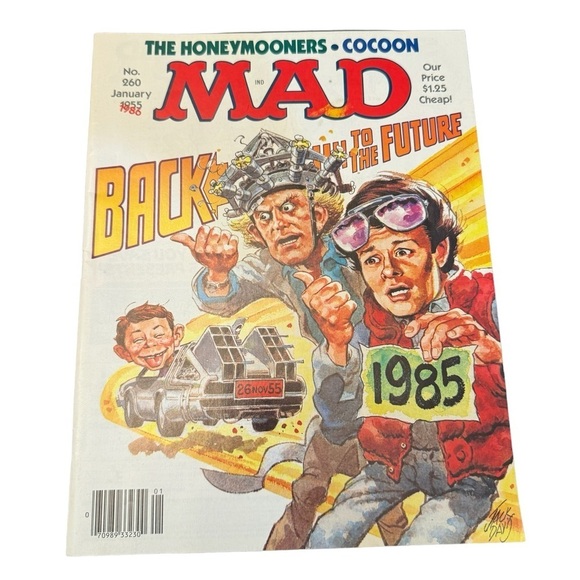 Mad Magazine # 260 January 1986 Back To The Future Rare Jack Day Cover Art - Picture 1 of 9